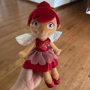 Hallmark Birthstone 12" Fairy Plush Stuffed Doll January Red Garnet